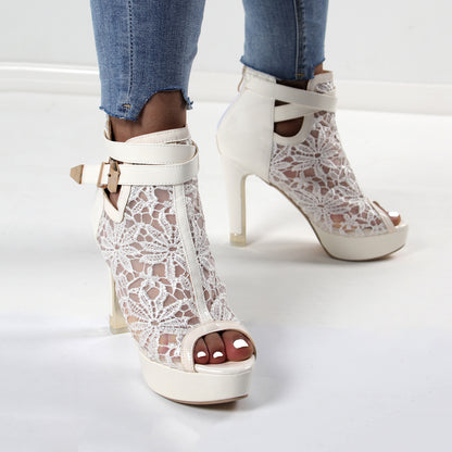 Sweet Like Candy Lace Stiletto Heels
