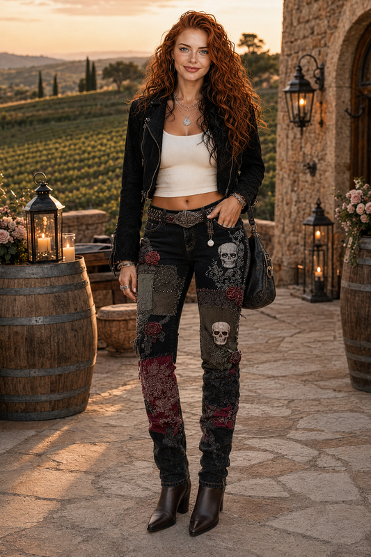 Untamed Petals Denim Jeans